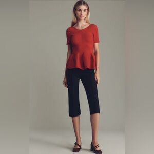 NWT Maeve Anthropologie Knit Capri Pants Sz M